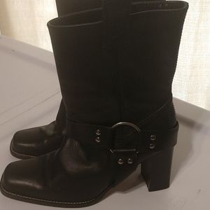 Rangoni all leather boots, black, 9med